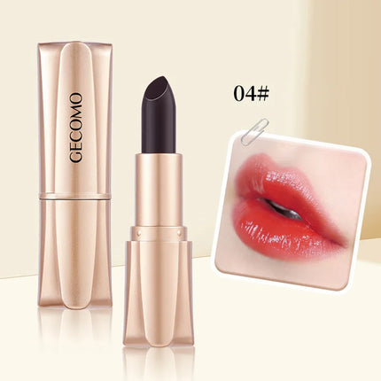 GECOMO Black Magic Lipstick - Moisturizing Gloss, Long-Lasting, Temp-Sensitive Color Change, Lip Hydration,Korean makeup