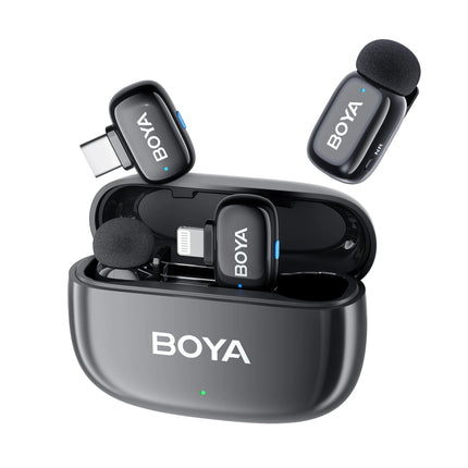Boya mini Wireless Lavalier Microphone for iPhone Android Smartphone PC Computer , Vlogging TikTok YouTube Content Creators