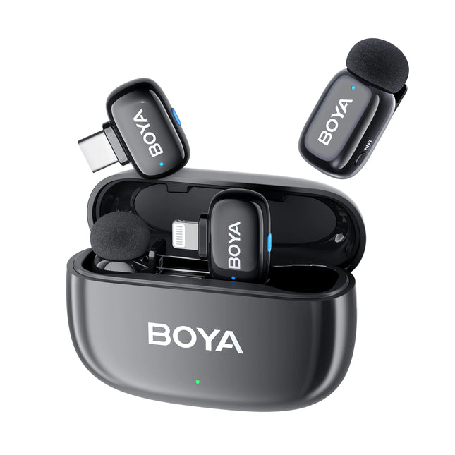 Boya mini Wireless Lavalier Microphone for iPhone Android Smartphone PC Computer , Vlogging TikTok YouTube Content Creators