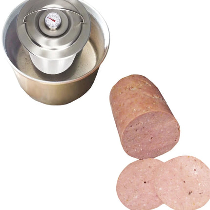 304 Stainless Steel Ham Press Maker Machine With Thermometer, Meat Poultry Kitchen Cooking Tools