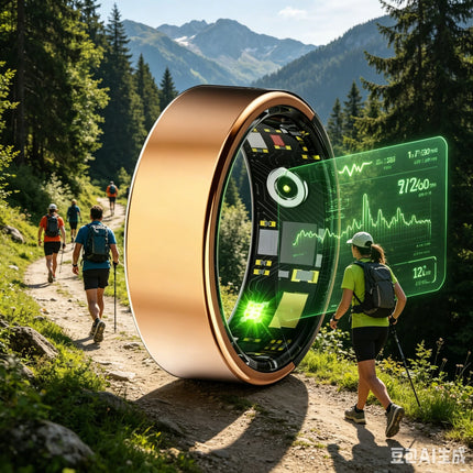 Smart Ring Wireless Function Step Counting Sports Mode Stainless Steel Material Novelty Ring Fashion Men's and Women's Ring