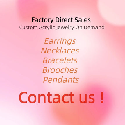 KUGUYS Fashion Acrylic Earrings Custom Trendy Jewelry