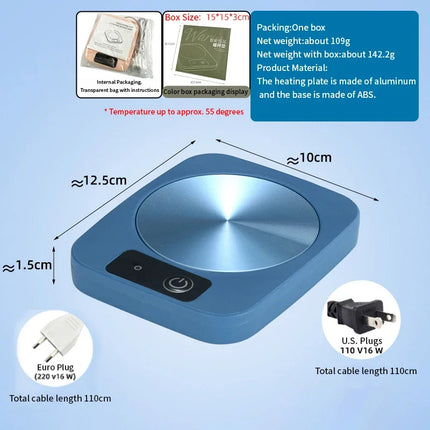1pcIntelligent constant temperature coaster with heating and insulation 55 degree constant temperature cup with warm milk warmer