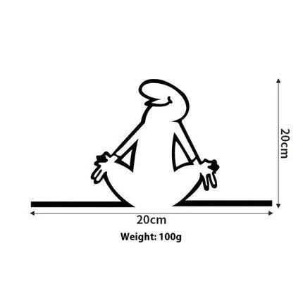 Line Figure Modern Metal Poster For Living Room Bedroom Switch Sticker Easy Hang Installation