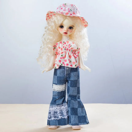 Fashion 30cm Doll in Costume Cloth Accessories Sweet 30cm Doll Dress Set Colorful Cute 30cm Doll Dress Clothes Girls Toy