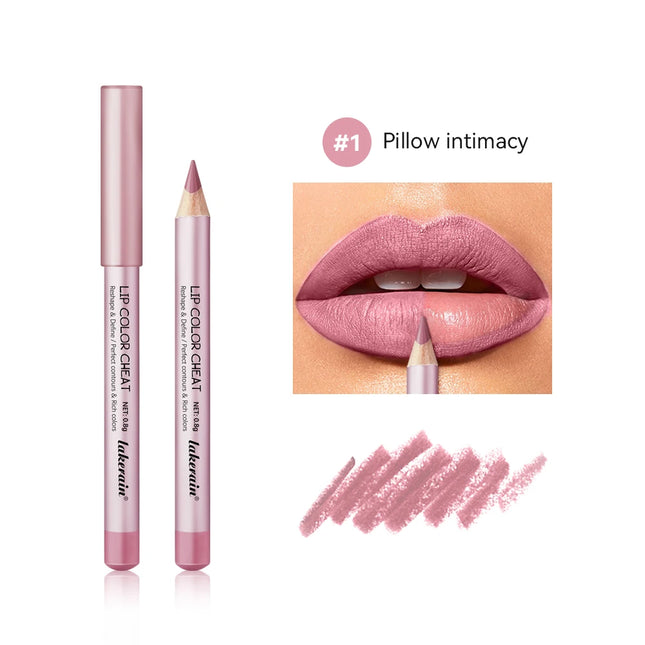 Lakerain Easy To Wear Non-stick Cup Lip Contouring Lip gloss lipstick Pen 4 Colors Lipliner Pencil Waterproof Matte Cosmetics