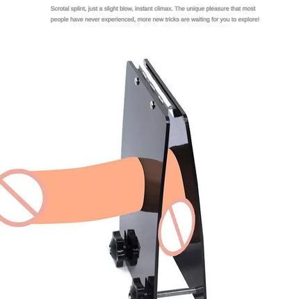 Male Ball Crusher Cock Rings Cage Thicken Penis Testicle Crusher Erotic Toys For Adults Men Bondage Ballstretcher