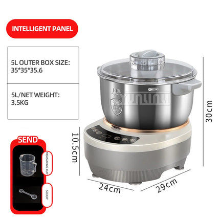 7L Stainless Steel Food Mixer Electric Dough Kneading Machine Automatic Large Capacity Dough Mixer HY-01 2025 NEW