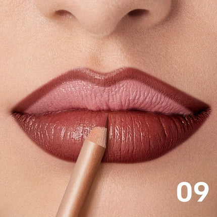 Matte Nude Lip Liner, Long Lasting Waterproof Lip Pencil, High Pigment Smooth Formula for Precise Lip Line & Natural Glossy Look