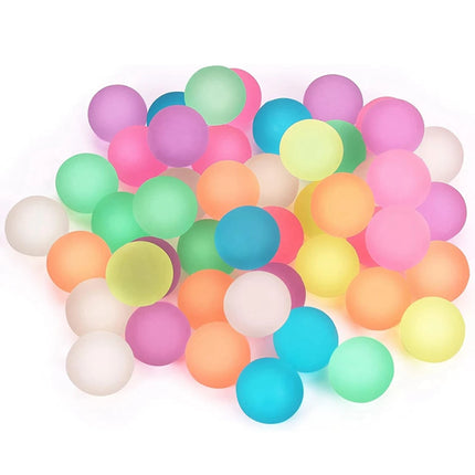 12PCS Glow in the Dark Bouncing Balls Bulk 30mm Small Bouncy Balls Luminous Funny Colorful Party Favors Birthdays Gift
