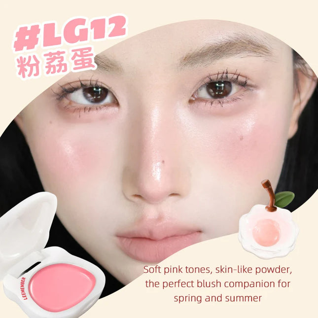 LEEMEMBER Watery Blush Moisturizing Blusher Cream Monochrome Shimmer Cute Cosmetics Longlasting Jelly Face Blusher In Bar Makeup