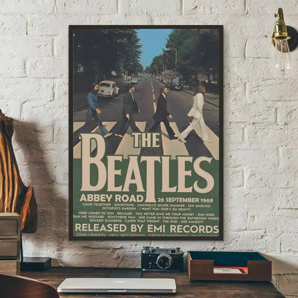 Classic Rock B-Beatles Poster Room Wall Art Decor Waterproof Stickers For Home Bar Bedroom Decoration