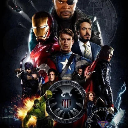 Marvel Avengers Iron Man Diamond Photography Backdrop Superhero Kid Children Boys Gifts Home Decor Wall Customization Background