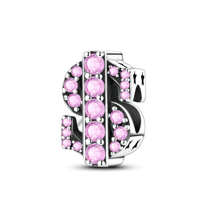 Lucky 925 Sterling Silver Money Tree Lucky Cat God of Wealth Dollar Treasure Charm Fit DIY Bracelet Necklace Good Luck Wish Gift