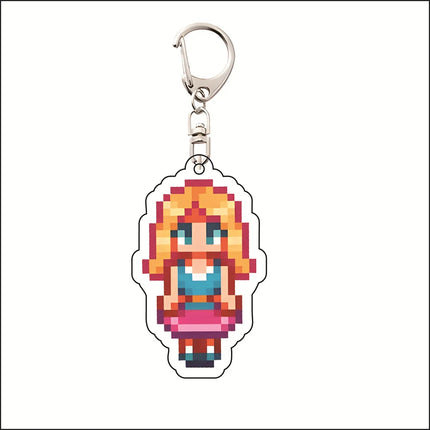 Stardew Valley 5cm Acrylic keychain Cute Desktop Ornament Collectible  Gift in Stock Action Figure Toy Accept customization