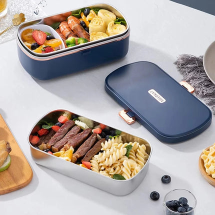 900ML Portable Electric Food Warmer Lunch Box 220V With Removable Stainless Steel Container Food Warmer for Office School