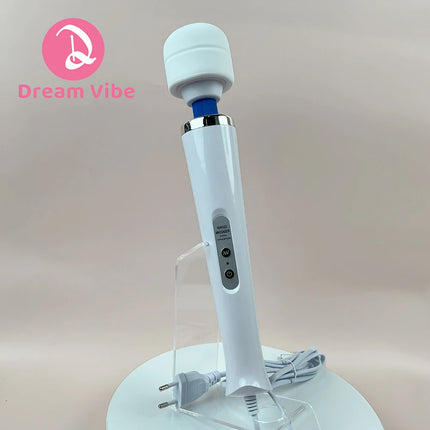Mega Wand AC Powered Super Strong Vibrator Cabled Wired Powerful Handheld Wand Massager Sex Toy Sports Recovery Muscle Aches