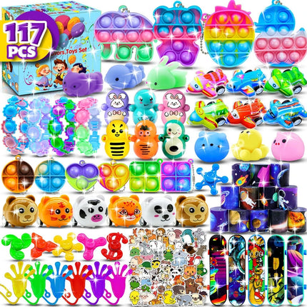 Fidget Toys Pack Stuffers for Party Favors Autism Sensory Toys Stress Autistic ADHD Anxiety Carnival Treasure Classroom Prizes