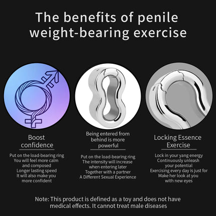 FRRK Weight Scrotal Ring Stainless Steel Ball Stretcher Metal Lock Ring Male Bondage Adult Intimate Personal Restraint Wear Toy