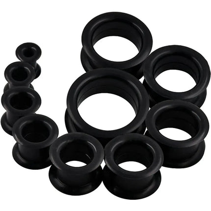 1Pair 3-48mm Silicone Ear Plugs and Tunnels Piercing Expander Piercing Tunnel Ear Tunnels Stretchers Ear Plug Ear Gauges