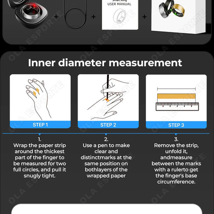 2026 New Smart Ring Heart Rate/Health Sleep Monitor Multi Sport Modes IP68 & 10ATM Waterproof Use Time 3 Days Rings Gift For Man