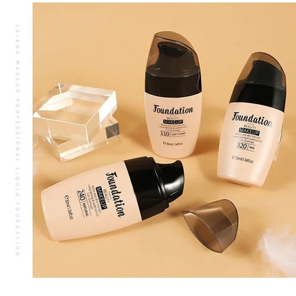 30ml Liquid Foundation Waterproof Makeup High Coverage Concealer Long-lasting Cover Dark Circle Brighten Matte BB Cream Cosmetic