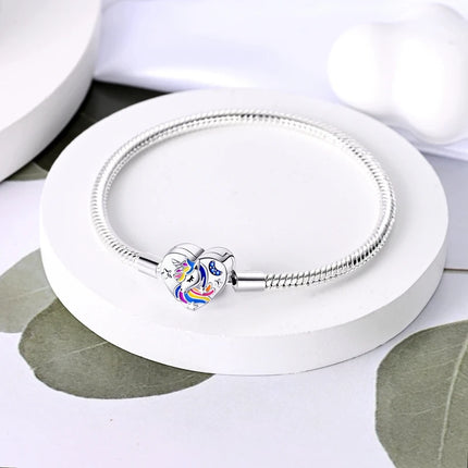 925 Sterling Silver Bracelets 17-20CM Original Leaf Clover Butterfly Heart Bracelet Fit DIY Charms Beads Fashion Women Jewelry