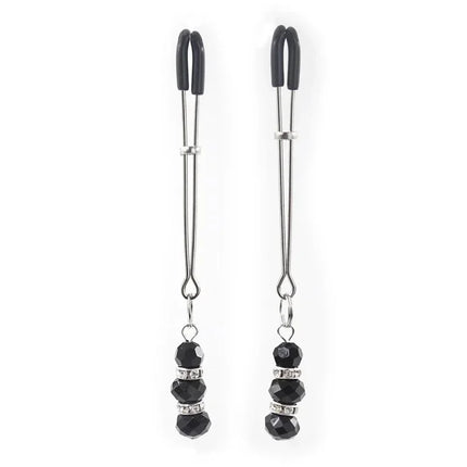 Nipple Clamp with Thick Chain Adjustable Metal Nipple Clip Non-piercing Breast Clip Adult Sex Toys for Women and Couple Pleasure