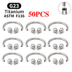 50PCS Silver Color / China Mainland / 1.2x6x3x3mm