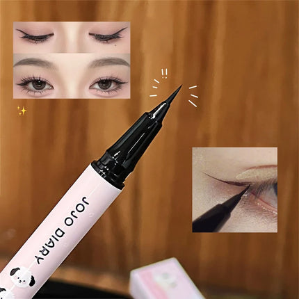 Quick-dry Eyeliner Pencil Makeup Lasting Smooth Ultra Thin Black Brown Matte Eye Liner Waterproof Liquid Eyeliner Pen Cosmetics