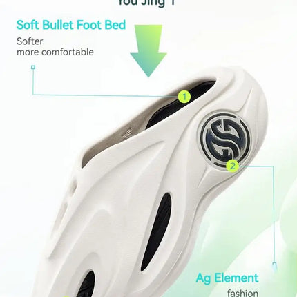 361 Degrees AG Aaron Gordon Whale 2 Men‘s Trendy Slippers Technology Soft Elastic Comfortable Thick Bottom Slippers 672421103