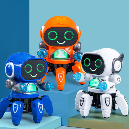 6-Claw Robot Toy for Kids Dancing Singing Robot Toy with Clear Sound Rechargeable Robots Toys Birthday Gifts for Boys and Girls