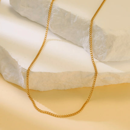 Skyrim Stainless Steel Gold Color Chain Necklace Women Minimalist Cuban Paperclip Twisted Snake Chain Fashion Jewelry Wholesale