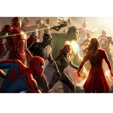 Marvel Superhero Photography Backdrop Banner Avengers Theme Party Kids Birthday  Party Studio Room Decor Custom Background