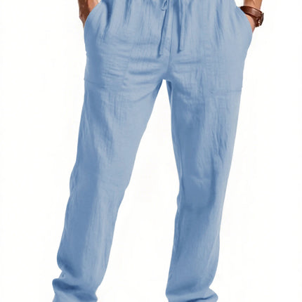 Men's Pants Loose Cool Casual Long Pants Elastic Waist Long Pant Casual Large Size Streetwear Lightweight Trousers
