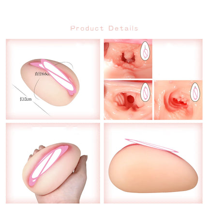 Realistic Pussy for Men Masturbate Cup Realistic Vagina Man Masturbation Soft Stick Pocket Pussy Sexy Toys Adult Sex Products