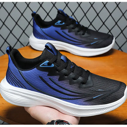 Men's Running Shoes Breathable Mesh Comfortable Sports Sneakers Soft Bottom Non-Slip Lightweight Footwear for Running