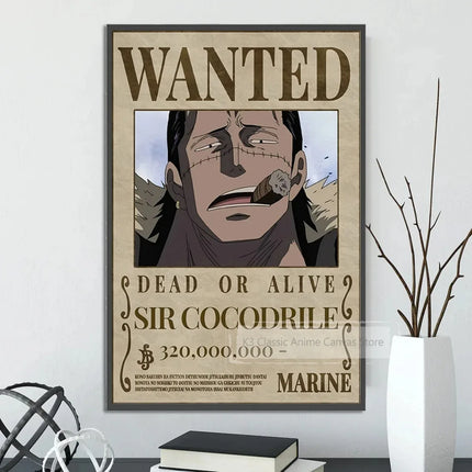 One Piece Canvas Poster Bounty Order Luffy Wallpapr Ace Figures Nami Home Decoration Painting Anime Zoro Wall Art Sanji