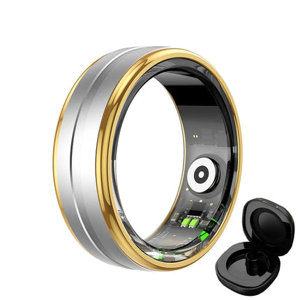 2026 New Tech Gadgets 5ATM Waterproof Smart Ring Sport Smartring Electronics Fitness Rings for Man Woman Android & Charging Case