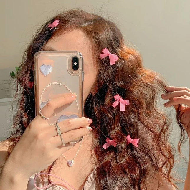 6Pcs/lot Bowknot Hair Clip Fashion Sweet Ballet Cute Girl Barrettes Lace Hairpin Girls Hair Accessories