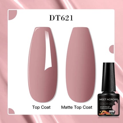2pcs Pink Black Gel Nail Polish Set HEMA TPO FREE Semi Permanent Soak Off UV Gel Varnish Nail Supplies For Manicure DIY Nail Art