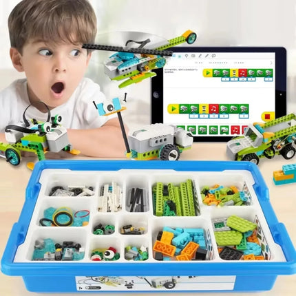 STEM Educational Building Blocks Kit 280pcs with Electronic Sensors 45300 for Robot Programming Kids Gift