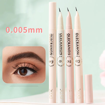 18° Curved Tip Waterproof Eyebrow Pencil – Ultra-Precise Hair-Like Strokes Smudge-Proof & All-Day Wear for Natural Defined Brows