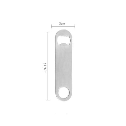 3 Size Durable Beer Bottle Opener Stainless Steel Flat Speed Bottle Cap Opener Remover Bar Blade Kitchen Tool Beer Party Supplie