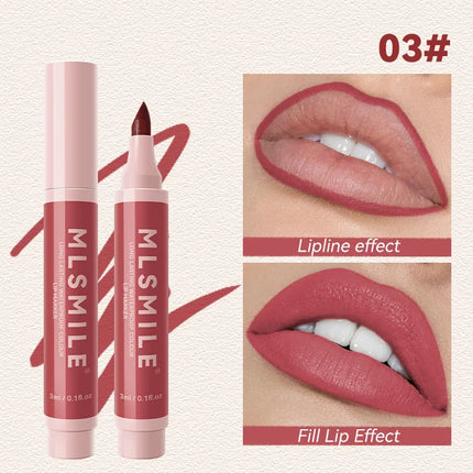 Nude Brown Matte Lipstick Marker Pen Solid Lip Gloss Waterproof Long Lasting Lipstick Pencil Lip Liner Pen Lips Makeup Cosmetics