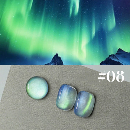 1-6PCS Popular Winter Internet Celebrity Hot-selling Northern Lights Cat Eye Magnet Gel Nail Polish Nail Art Nail Supplies