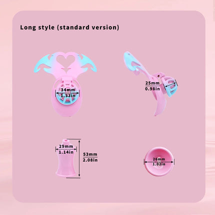 LICKER Wearable Angel's Heart Negative Chastity Locks Loyalty Belt Penis Cage Sex Toys Erotic Urethral Chastity Device For Men
