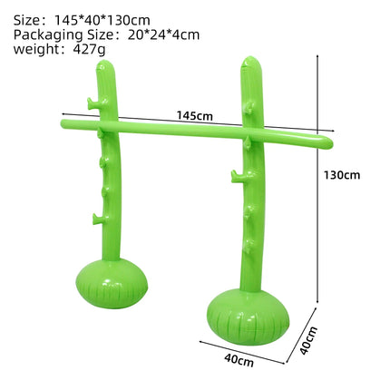 Inflatable Limbo Game Set, Outdoor Summer Party Game for Kids Adults, Backyard Carnival Interactive Play Toy