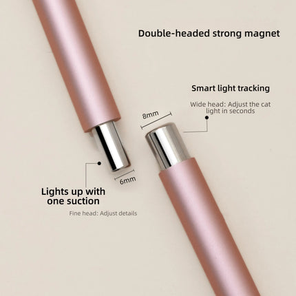 1Pcs Glass Bead Effect Nail Magnetic Stick ﻿Double Head Cat's Eye Magnetic Pen Strong Magnet Steel Ball Detachable Manicure Tool