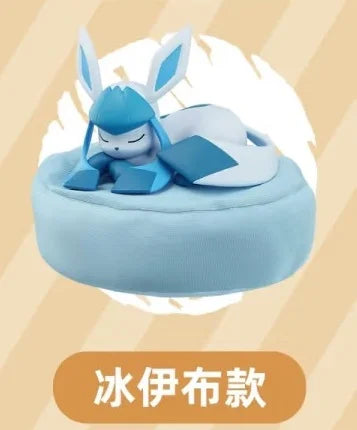 Original Pokemon Eevee Sleeping Position Series Blind Box Sylveon Umbreon Flareon Jolteon Anime Backpack Decoration Model Toy